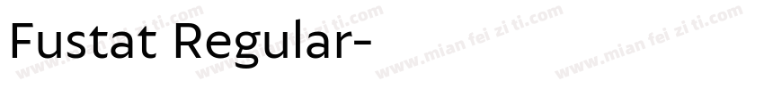 Fustat Regular字体转换